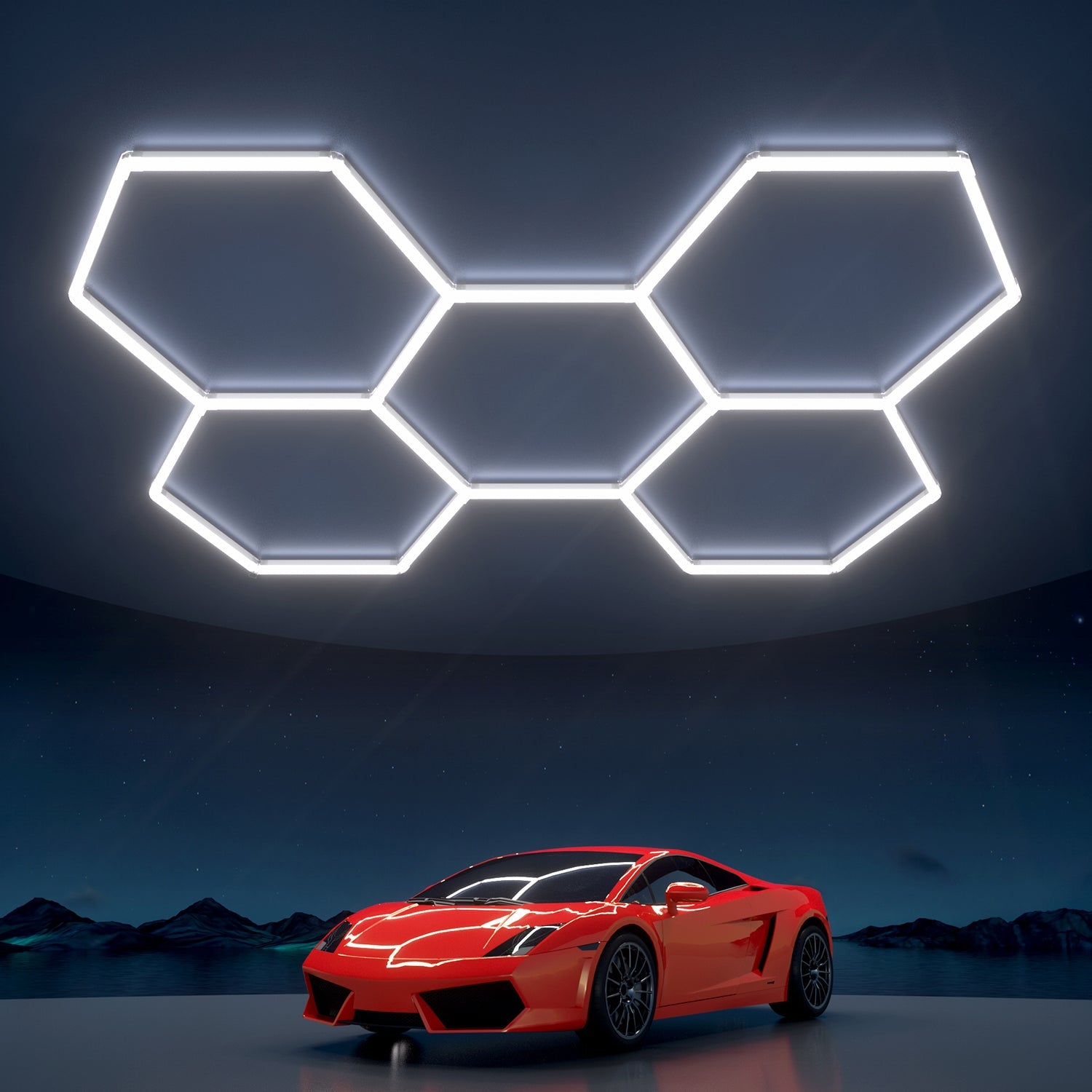 6500K Hexagon Led Lights